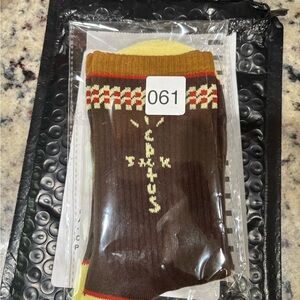 Brown and Yellow Cactus Socks
